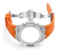 BNCXMO Banda de reloj de goma de tercera generación y estuche para Ga 2100 Relojes Strap Bisel Actualización sólida 3nd GA-2100 Banda modificada