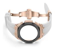 BNCXMO Banda de reloj de goma de tercera generación y estuche para Ga 2100 Relojes Strap Bisel Actualización sólida 3nd GA-2100 Banda modificada