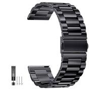 BNCXMO Banda de reloj de metal de 14/16/18/20/22 mm, correa de liberación rápida de acero inoxidable para hombres mujeres