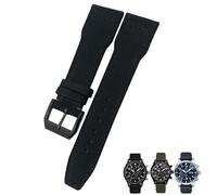 BNCXMO Banda de reloj de tela de nylon de 22 mm de 22 mm adecuada para IWC Big Pilot IIW388002 Spitfire Watch Strap Canvas Green Sport Pulseras