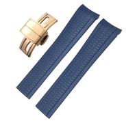 BNCXMO Banda de vigilancia de goma de silicona fluorosa de 22 mm para Patek Aquanaut 5168g 5968g Pins de metal Philippe Fin de la altura suave de las pulseras de relojes suaves