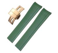 BNCXMO Banda de vigilancia de goma de silicona fluorosa de 22 mm para Patek Aquanaut 5168g 5968g Pins de metal Philippe Fin de la altura suave de las pulseras de relojes suaves