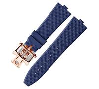 BNCXMO Banda de vigilancia de goma FKM FKM Senior para 4500V 5500V 7900 Corcha de reloj VC boca convexa de 7 mm Banda de relojes de pulsera