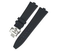 BNCXMO Banda de vigilancia de goma fluorina senior para 4500V 5500V 7900 Corcha de reloj VC Boca convexa Accesorios de relojes de 7 mm