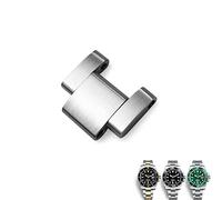 BNCXMO Banda de vigilancia de hebilla de hebilla plegable de acero de acero de acero de acero de acero de acero de acero inoxidable de 20 mm para pulsera de reloj GMT Submariner Oysterflex GMT