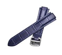 BNCXMO Banda de vigilancia de piel de cocodrilo azul negro hecho a mano para pulsera de pulsera de globos azul