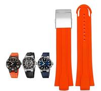 BNCXMO Banda de vigilancia impermeable de goma de 24 mm*12 mm para la correa de reloj de silicona de la pulsera Oris Sastre de acero inoxidable (color: 25-12 mm, tamaño: 24-12 mm)