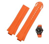 BNCXMO Banda de vigilancia impermeable de goma de 24 mm*12 mm para la correa de reloj de silicona de la pulsera Oris Sastre de acero inoxidable (color: 25-12 mm, tamaño: 24-12 mm)