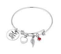 BNCXMO Braceletas de cremación para cenizas de piedra de nacimiento Urna Joya de joyas de brazalete de brazalete de cenizas como recuerdo