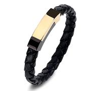 BNCXMO Braceletas para hombres Pulseras para hombres Cool Pulseras tejidas Cadena de muñeca de pulsera Acero inoxidable con cierre magnético
