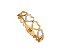 BNCXMO Bracelets de pulseras Joyas para mujeres Mujeres de corazón hueco para hombres Mujeres (ajustables de oro)