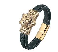 BNCXMO Brazalete Charm Charm, pulseras del festival Pulsera tejida Cadena de muñeca para hombres Acero inoxidable con regalos magnéticos, falso, sin circonía