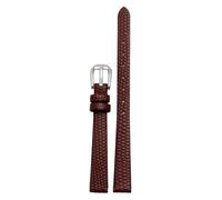 BNCXMO Brazalete de banda de reloj de cuero genuino 6 mm 8 mm 10 mm 12 mm Lizards Reloj Correa de cuero Pequeño reloj de pulsera Pina de cinturón