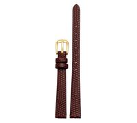 BNCXMO Brazalete de banda de reloj de cuero genuino 6 mm 8 mm 10 mm 12 mm Lizards Reloj Correa de cuero Pequeño reloj de pulsera Pina de cinturón