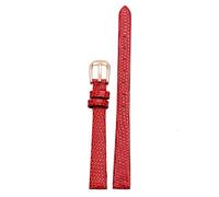 BNCXMO Brazalete de banda de reloj de cuero genuino 6 mm 8 mm 10 mm 12 mm Lizards Reloj Correa de cuero Pequeño reloj de pulsera Pina de cinturón