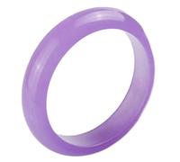 BNCXMO Brazalete de brazalete de jade genuino púrpura para mujeres, joya de calcedonia violeta natural