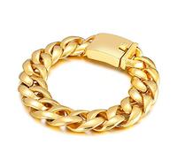 BNCXMO Brazalete de cadena de acero inoxidable de roca de moda masculina