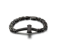 BNCXMO Brazalete de enlace para hombres, brazalete de acero inoxidable