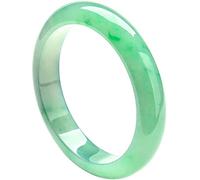 BNCXMO Brazalete de jade birmano natural para mujeres Green de hielo genuino claro Guzo de jadeita para el regalo de la madre judía (tamaño: 64 mm)