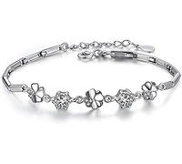 BNCXMO Cadena de brazalete de brazalete, brazalete de brazalete de plata de ajustable, pulseras de loto de loto de loto de loto de mosaico.