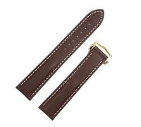 BNCXMO Calidad Genuina Banda de Velo de la Caquera Napa Napa para la correa Omega 20 mm 21 mm de ville AT150 cómodo para la banda de relojes 300 (color: plateado marrón claro, tamaño: 20 mm)