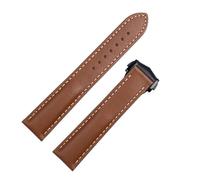 BNCXMO Calidad Genuina Banda de Velo de la Caquera Napa Napa para la correa Omega 20 mm 21 mm de ville AT150 cómodo para la banda de relojes 300 (color: plateado marrón claro, tamaño: 20 mm)