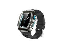BNCXMO Caso de correa del kit de modificación para banda de 44 mm 45 mm de banda de reloj de goma de acero inoxidable para la serie IWatch 8 7 6 SE 5 Correa