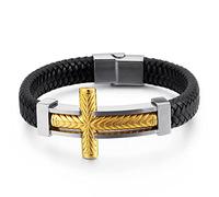 BNCXMO Charm brazalete de encanto para hombres, pulseras del festival de pulseras multicapa de brazalete Familia de muñeca acero inoxidable con cierre magnético