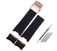 BNCXMO Cinturón de banda de muñequera de muñeca de goma impermeable de 22x20 mm y marina
