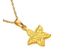 BNCXMO Collar de Accesorios de joyería para niñas para Mujeres, Collar clásico de Colgante de Estrellas, Collar de Sol, Collar de Sol y Luna, Collar y Collar de Luna