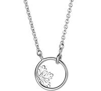 BNCXMO Collar para mujer de plata 925 con diseño de nicho simple, red de temperamento, cadena de clavícula roja
