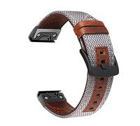 BNCXMO Correa de banda de reloj de cuero de liberación rápida para Fenix 6 6x Pro Fit Fit Strap para Fenix 3 3hr 5x 5 Plus 6 Pro Bracelet