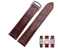 BNCXMO Correa de cuero genuino correa de reloj 1617/18/20/22/23/24/25mm correa para hombres/mujer reemplazo de correas de reloj para tanque solo, 16mm
