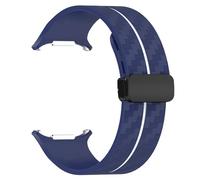 BNCXMO Correa de patrón de fibra de carbono para Galaxy Watch 7 Ultra 47 mm Banda de cierre de silicona para Galaxy Watch 7 Ultra Bracelet
