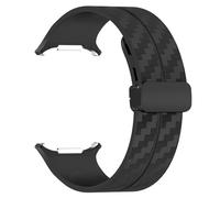 BNCXMO Correa de patrón de fibra de carbono para Galaxy Watch 7 Ultra 47 mm Banda de cierre de silicona para Galaxy Watch 7 Ultra Bracelet