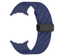 BNCXMO Correa de patrón de fibra de carbono para Galaxy Watch 7 Ultra 47 mm Banda de cierre de silicona para Galaxy Watch 7 Ultra Bracelet