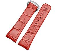BNCXMO Correa de reloj de cuero genuina para Omega Constellation Serie Double Eagle Men Women 17 mm de 23 mm Banda de vigilancia