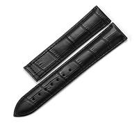 BNCXMO Correa de reloj de cuero genuina para pulsera Omega Watch 19 mm de 20 mm 22 mm desplegador Bugar la banda de vigilancia marrón negro (color: 8 mm, tamaño: 20 mm)