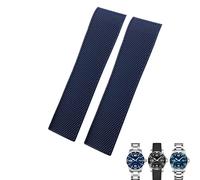 BNCXMO Correa de reloj de goma de 19 mm, 20 mm, 21 mm, para Master Conquest HydroConquest L3, negro, gris, azul, correa de reloj de silicona impermeable, 21mm, A