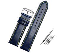 BNCXMO Correa de reloj de reemplazo para ciudadano AT8020 JY8078 23 mm Correa de cuero genuina azul (,), 23 mm