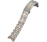 BNCXMO Correa de vigilancia curvada de la banda de vigilancia de 19 mm, para la serie 1853, la cómoda seguridad contra la riega T038 T038430A T038207A Watchands