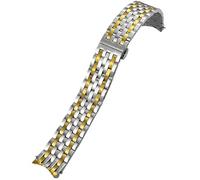 BNCXMO Correa de vigilancia curvada de la banda de vigilancia de 19 mm, para la serie 1853, la cómoda seguridad contra la riega T038 T038430A T038207A Watchands