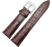 BNCXMO Correa Marrón negro marrón 19 mm 20 mm 21 mm 22 mm Accesorios de reloj de correa suave y hebilla de alfiler de metal de acero