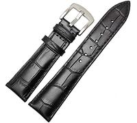 BNCXMO Correa Marrón negro marrón 19 mm 20 mm 21 mm 22 mm Accesorios de reloj de correa suave y hebilla de alfiler de metal de acero