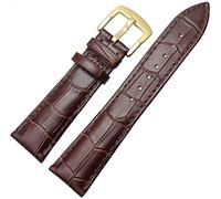 BNCXMO Correa Marrón negro marrón 19 mm 20 mm 21 mm 22 mm Accesorios de reloj de correa suave y hebilla de alfiler de metal de acero
