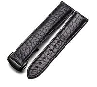 BNCXMO Crocodile Leather Watch Strap Men and Women Style para Omega Seahorse Deville 18 mm 19 mm 20 mm Banda de reloj original
