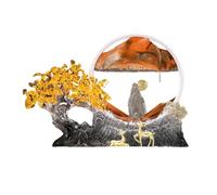 BNCXMO Decoración del hogar, Adornos de Estilo Chino, Adornos de árbol de Fortuna, decoración de apogedización y Pintura, Adecuada para Sala de Estar, Dormitorio, Entrada, Cambio de Feng Shui, D