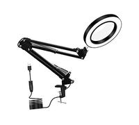 BNCXMO Desarrollo de Lupa de Lupa LED de Lupa LED de Escritorio con 3 Colores 4.13 '' Diámetro Diámetro Regalo Negro de Amor Visión de Amor