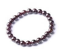 BNCXMO Feng Shui Garnet Wealth Pulsera auténtica de joyería curativa Meditación de chakra Crystal Reiki Amulet Riqueza Lucky Ward off Off Evil Spirits Bracelet Gifts For Women Men Men Gen