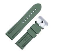 BNCXMO Fluorine Cubón 22 mm Banda de vigilancia de la banda de relojes de 24 mm para la correa de los relojes Panerai